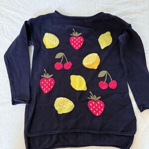 GAP Kids Navy Sweater with Fruit Design